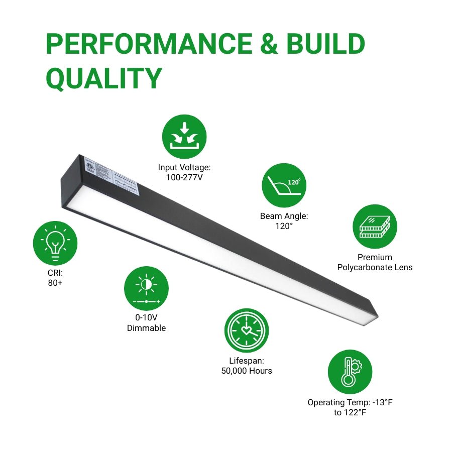 WAWA Lights 4FT LED Color Tunable Up/Down Lighting Fixture - 50W