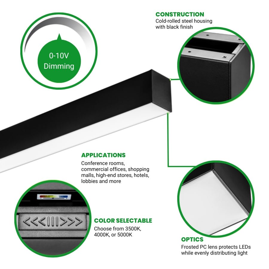 WAWA Lights 4FT LED Color Tunable Up/Down Lighting Fixture - 50W