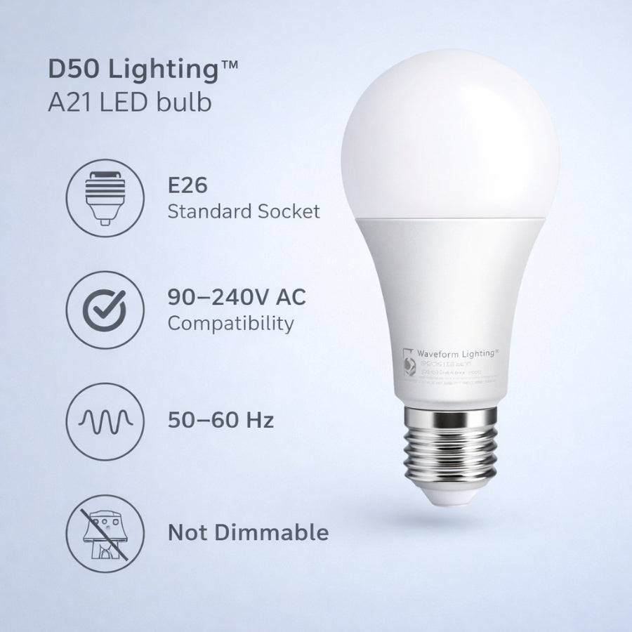 WAWA Lights 15W High-CRI LED A21 Bulb