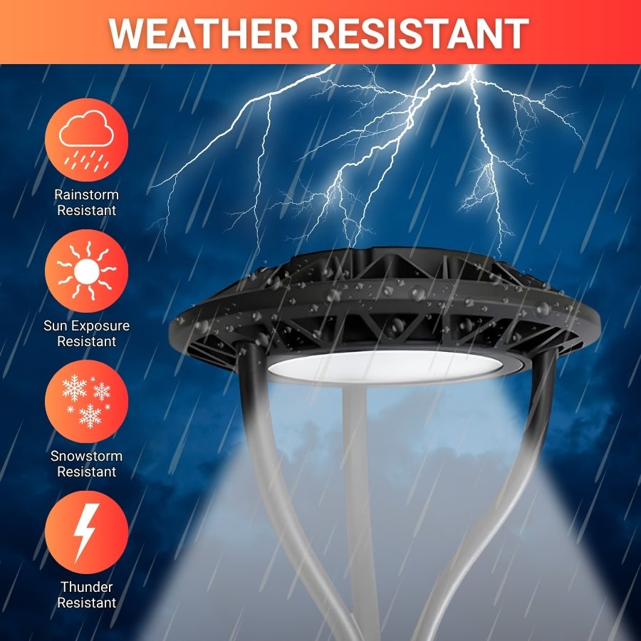 WAWA Lights 40–80W Selectable LED Post Top Light