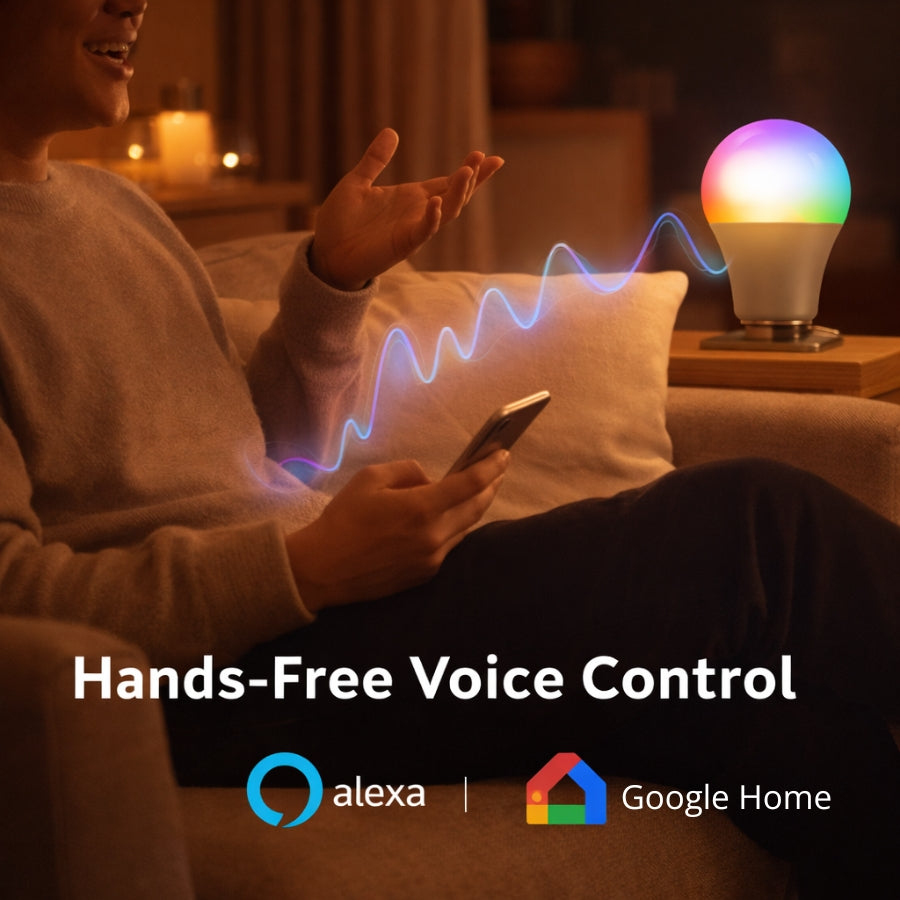 WAWA Lights 9W Smart RGB LED Light Bulb