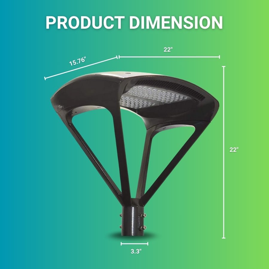 WAWA Lights 150W LED Parking Lot Light with Photocell