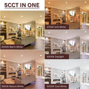 WAWA Lights 5CCT LED recessed ceiling lights