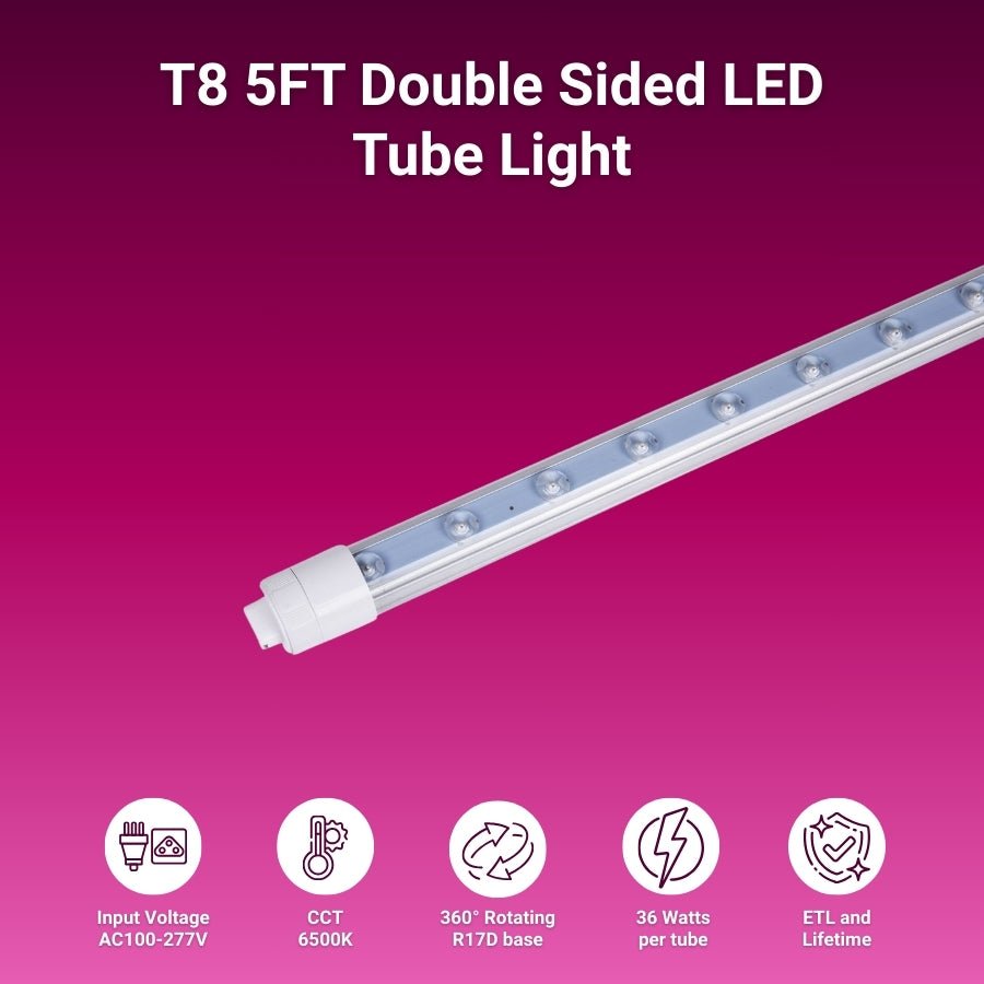 WAWA Lights 5ft LED Tube Lights