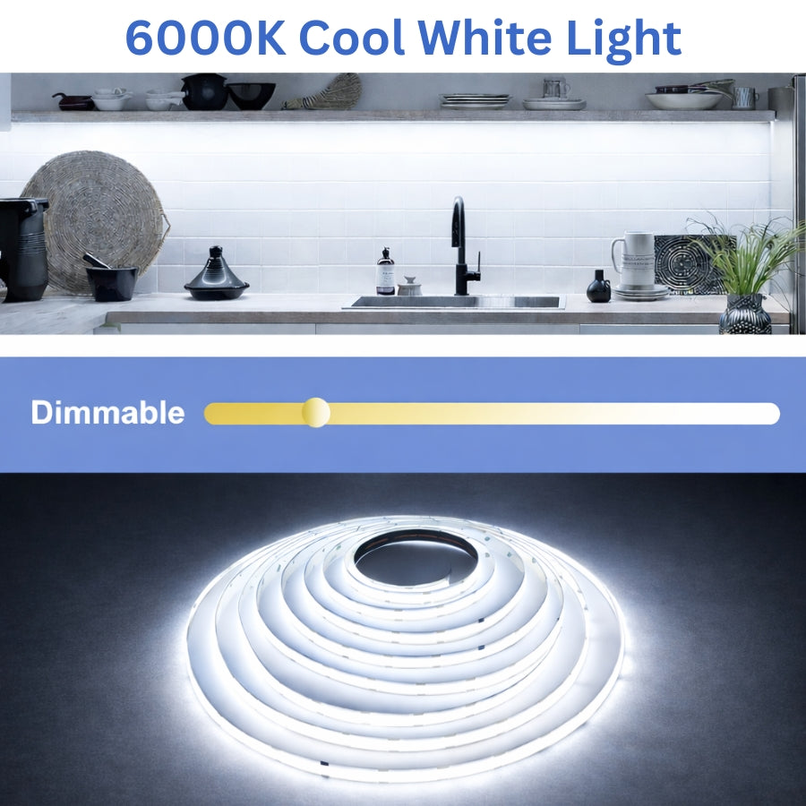 WAWA Lights 6000K cool white light and dimmable feature