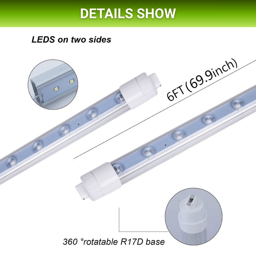 WAWA Lights 6FT LED Shop Light 40W