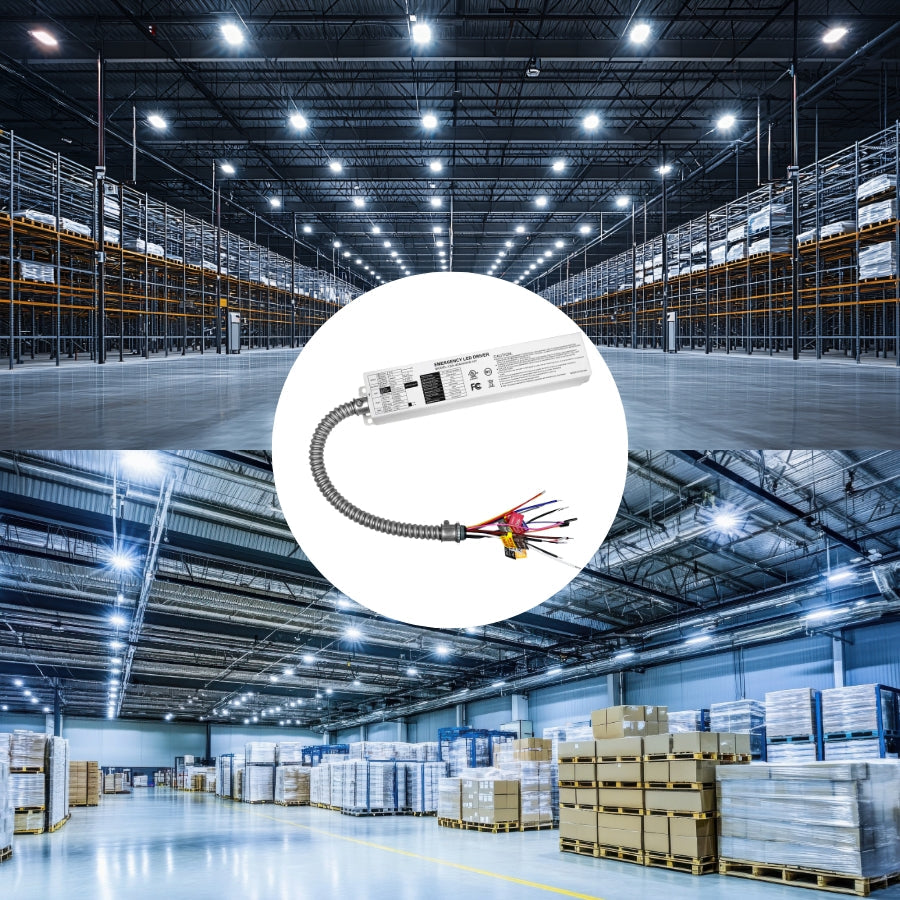 WAWA Lights Commercial LED Emergency Light, Dual Adjustable Heads, 90-Min Backup, 110–277V, UL