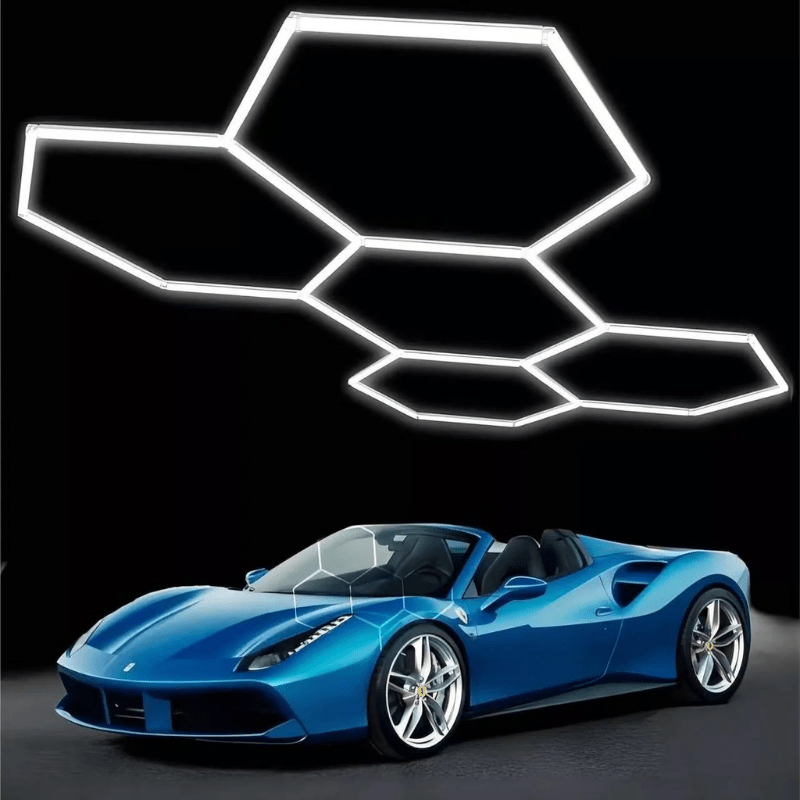 WAWA Lights 192W Hexagon LED Garage Ceiling Light