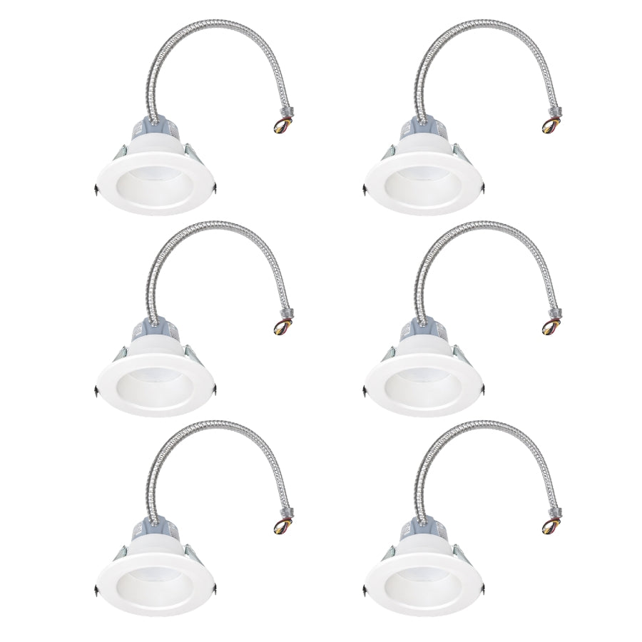 WAWA Lights 4-Inch Commercial LED Recessed Downlight, 5.5–12W, 3CCT, IC Rated, 0–10V, UL Listed