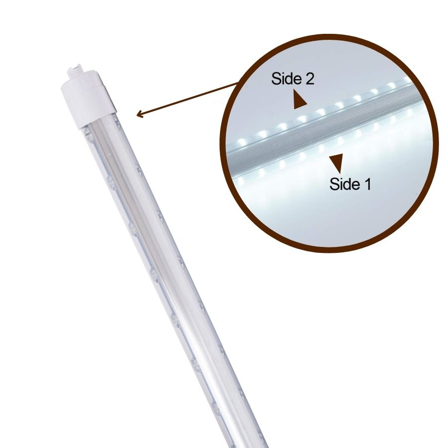 WAWA Lights 8ft LED Tube Lights double sided