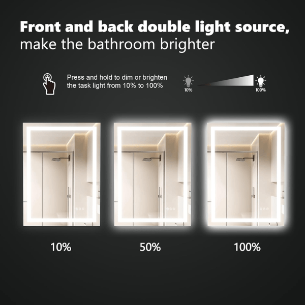 WAWA Lights Bathroom Mirror with LED Light 72x36 Inch3