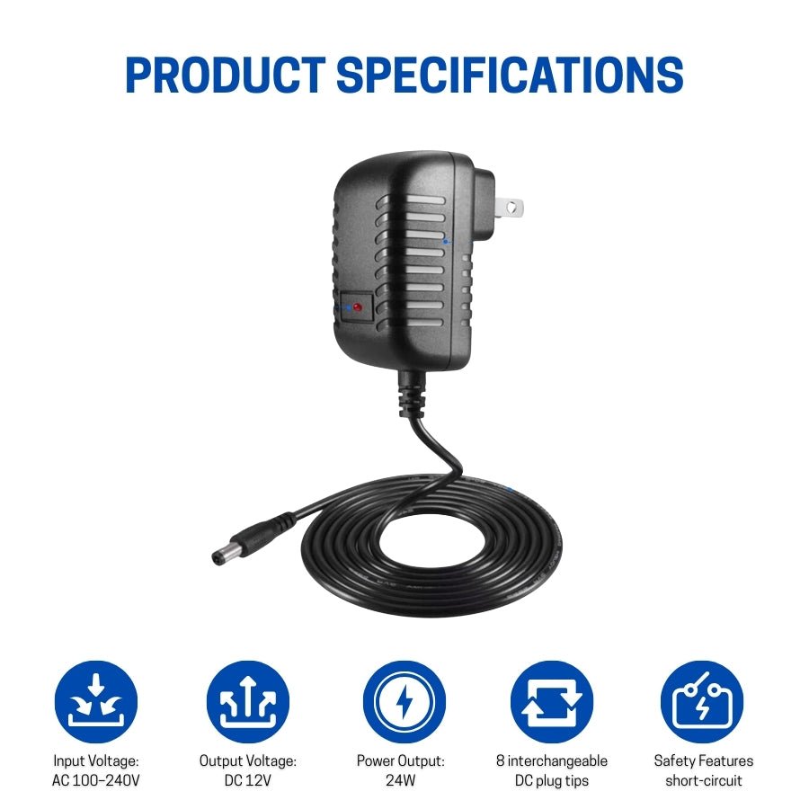 WAWA Lights Battery Charger Power Supply product specification
