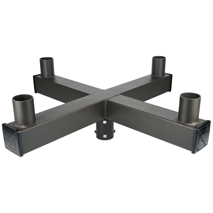 WAWA Lights 4-inch round pole tenon reducer, steel, dark bronze