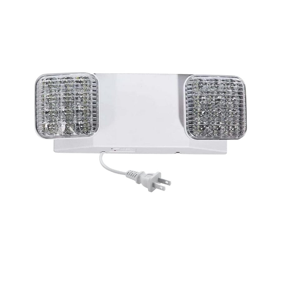WAWA Lights Commercial LED Emergency Light, Dual Adjustable Heads, 90-Min Backup, 110–277V, UL