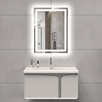 WAWA Lights 24X32 Inch LED Vanity Mirror, Front-Lit, Dimmable, Anti-Fog, IP54 Waterproof, UL