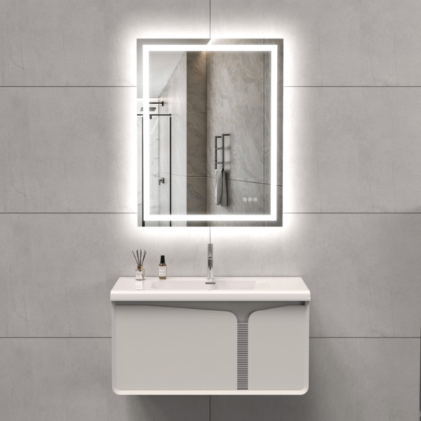 WAWA Lights LED Bathroom Mirror Lights 28x36 Inch