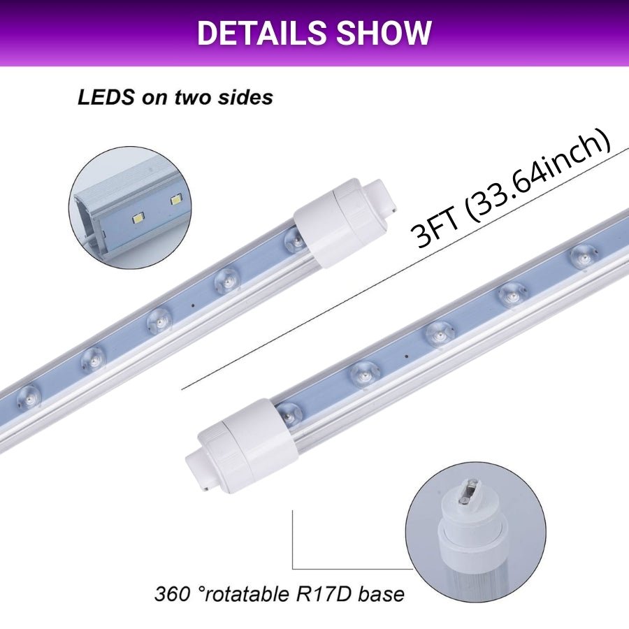 WAWA Lights LED Shop Light 3FT 20W bulb