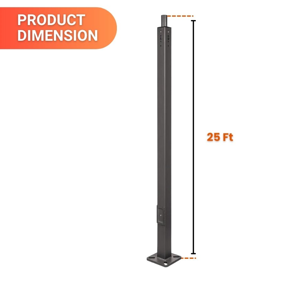 WAWA Lights Steel Light Pole 25 foot