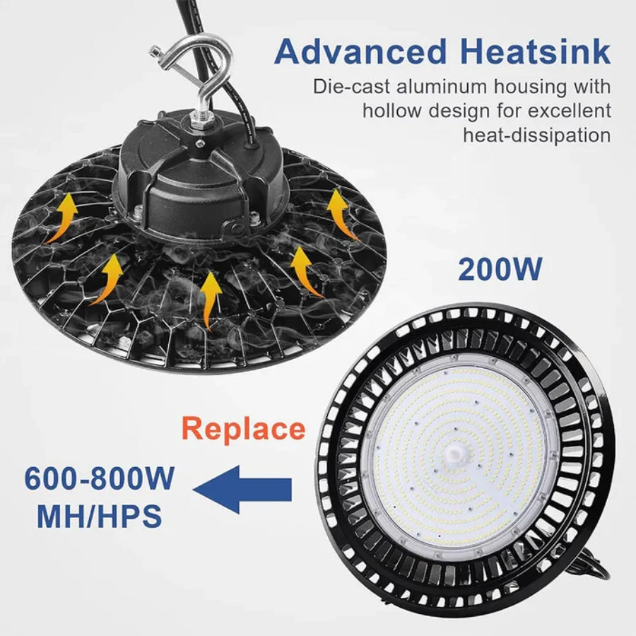 WAWA Lights UFO LED high bay heatsink