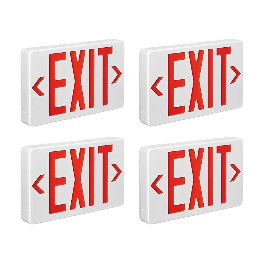 WAWA Lights Outdoor Weatherproof LED Exit Sign, Battery Backup, Wet Location, UL Listed