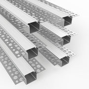 WAWA Lights 6.6FT Trimless Recessed LED Aluminum Channel, Milky Diffuser, Drywall Profile