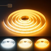WAWA Lights 32FT Tunable White COB LED Strip, 24V, CCT 2700–6500K, CRI90+, Flicker-Free