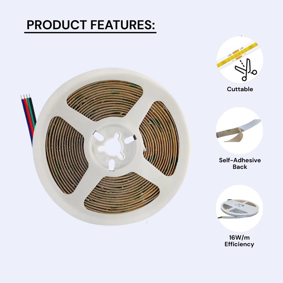 WAWA Lights COB LED light strip product features