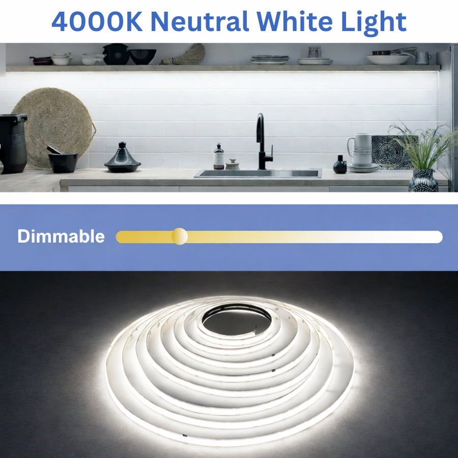 WAWA Lights Dimmable COB LED flexible strip lights