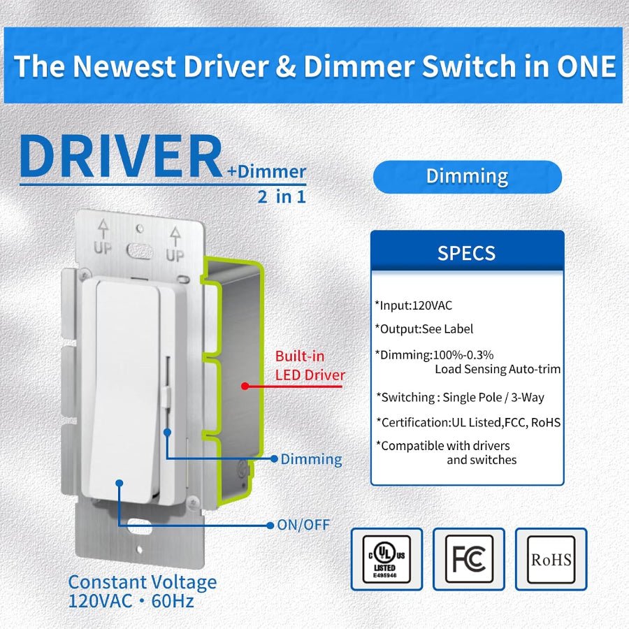 WAWA Lights Dimmer switch for LED lights2