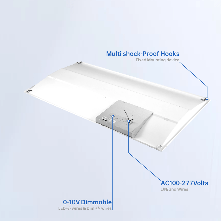 WAWA Lights Drop ceiling LED lights 2x4 dimmable