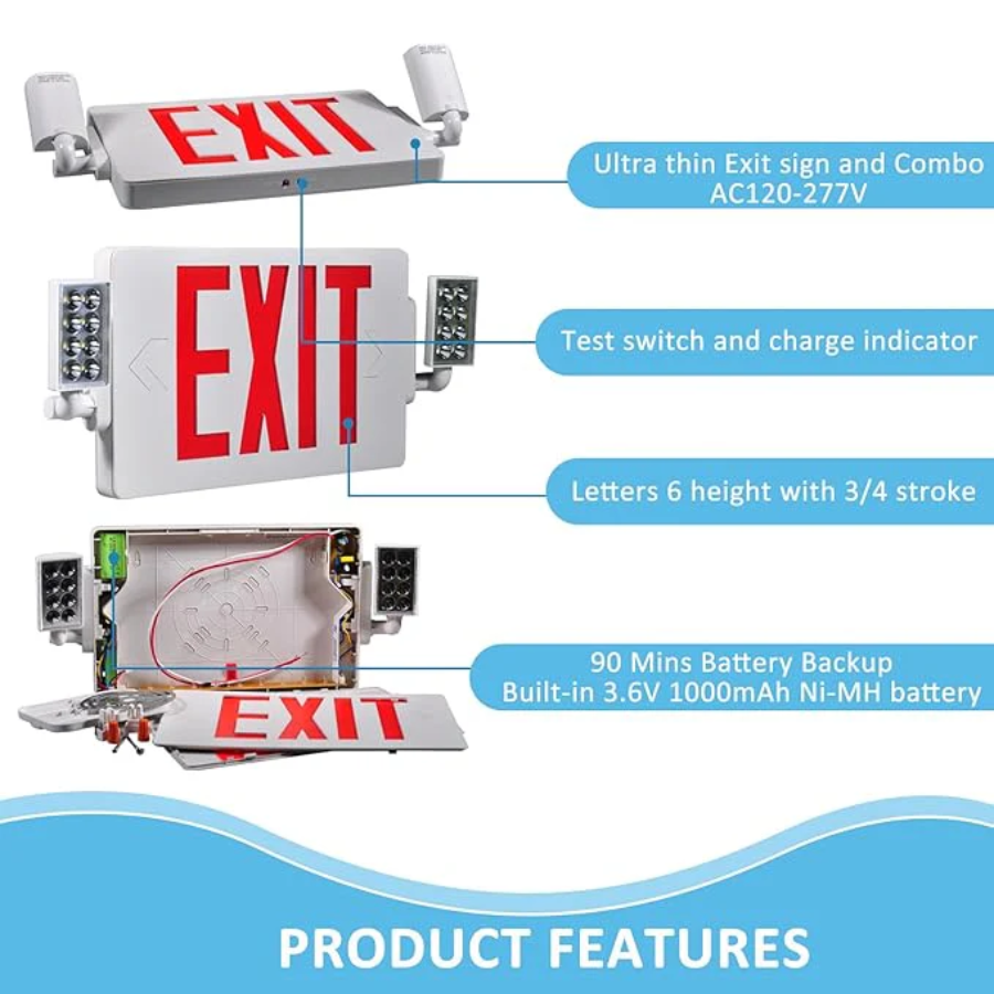 WAWA Lights Exit sign combo
