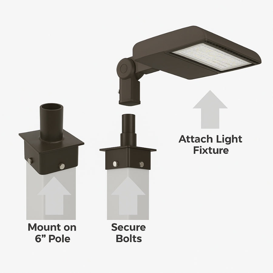 WAWA Lights Knuckle mount to tenon adapter