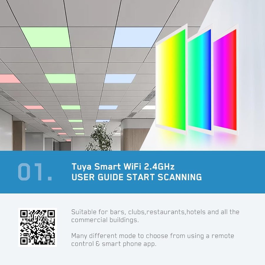 WAWA Lights LED color changing flat panels