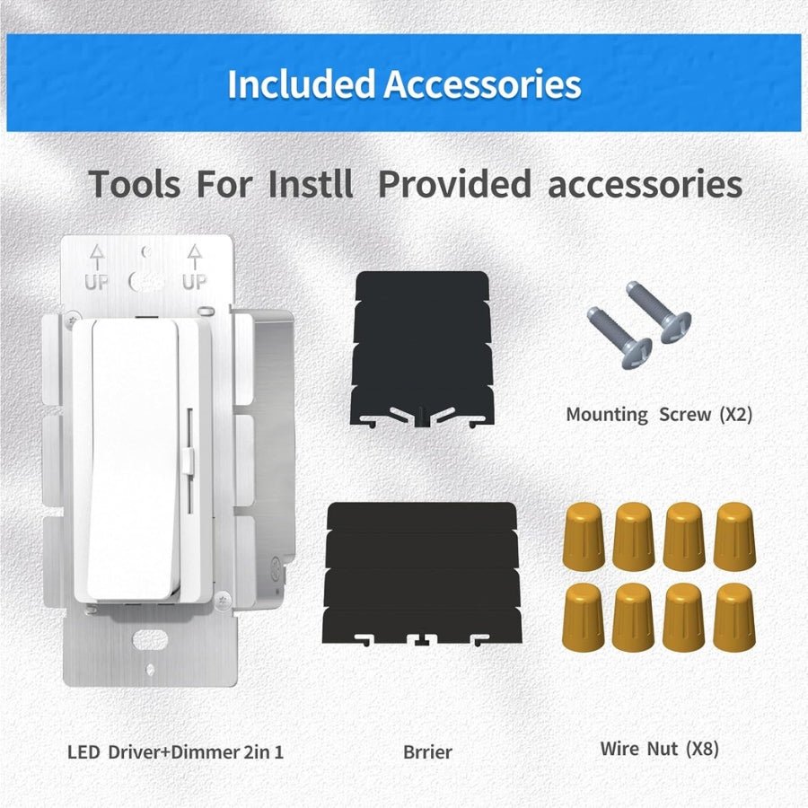 WAWA Lights LED driver and dimmer switch accessories