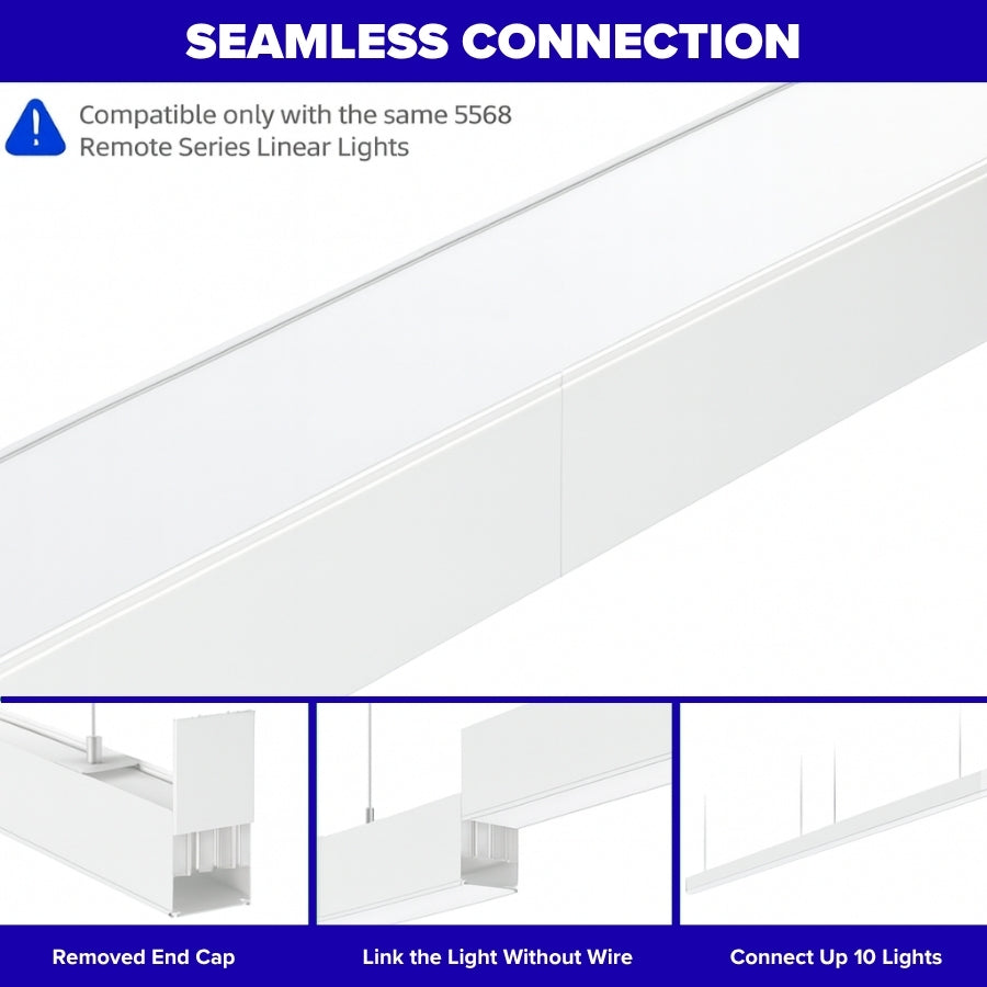 WAWA Lights LED linear light fixture 4ft with connector