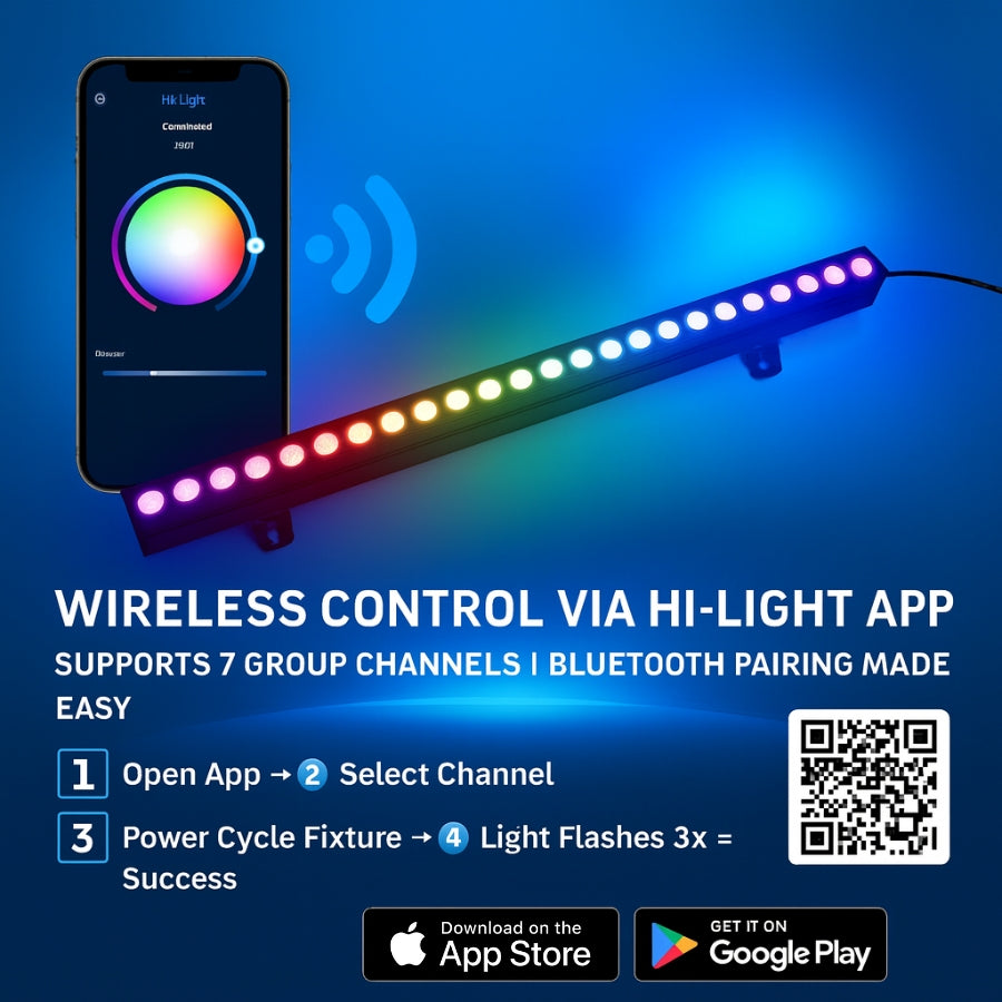 WAWA Lights LED linear RGB wall washer