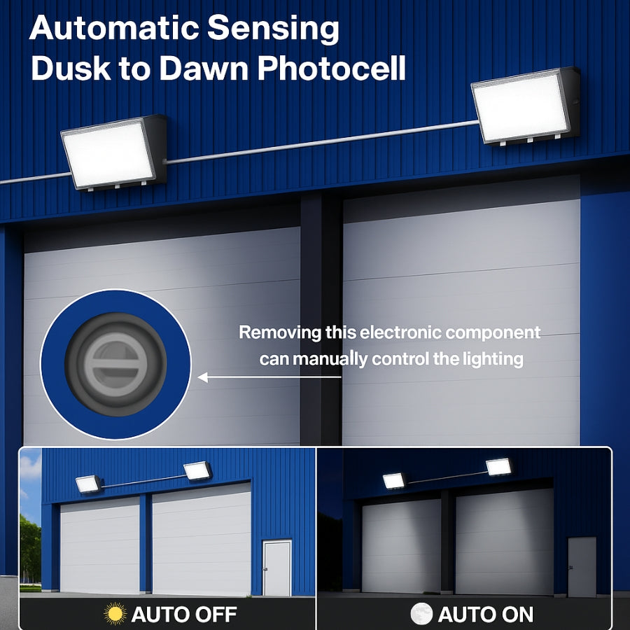 WAWA Lights LED semi cutoff wall pack