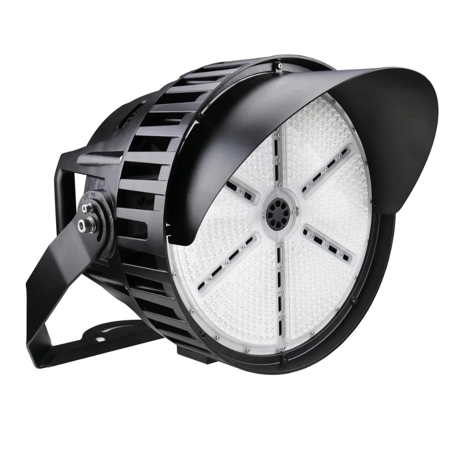WAWA Lights 500W LED stadium and sports field light, up to 75,000 lumens, 5000K daylight, IP66 weatherproof, 0–10V dimmable