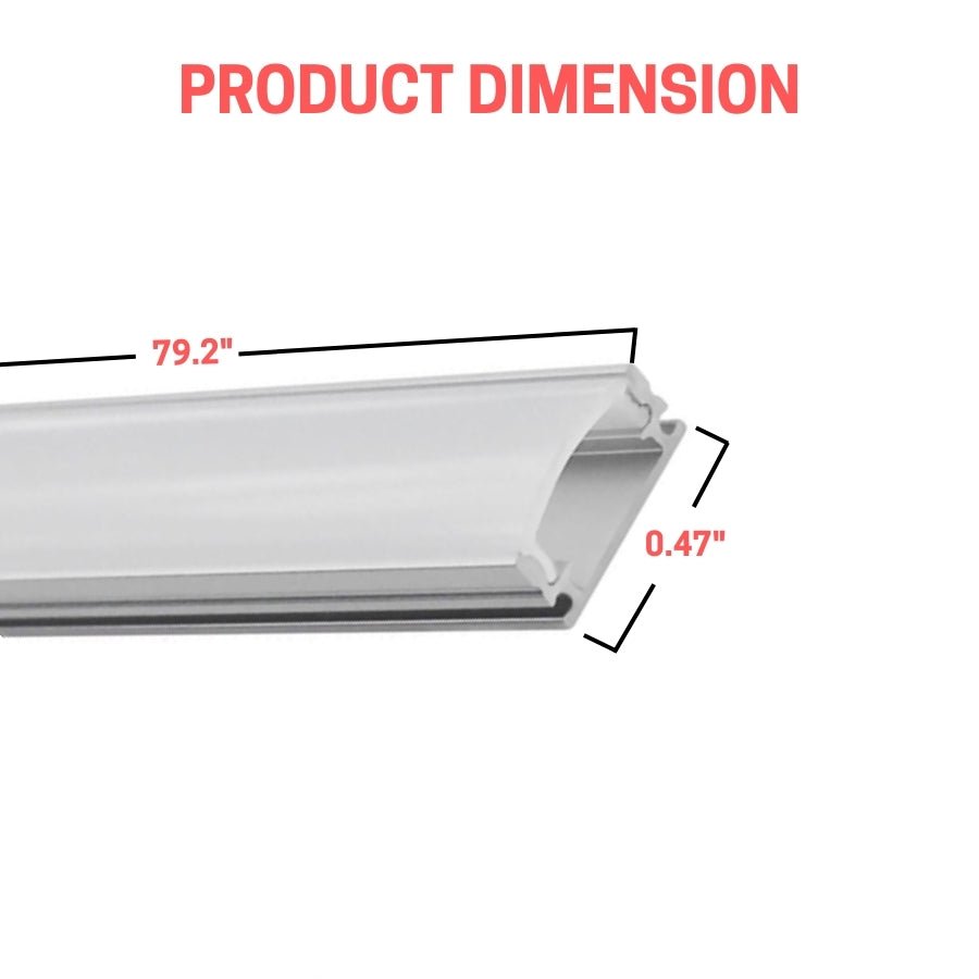 WAWA Lights LED strip light channel diffuser