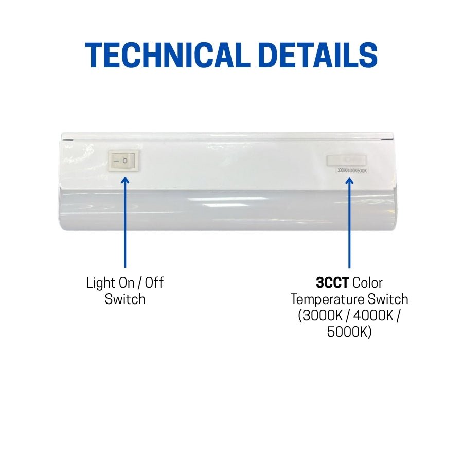 WAWA Lights LED under cabinet light bar technical details