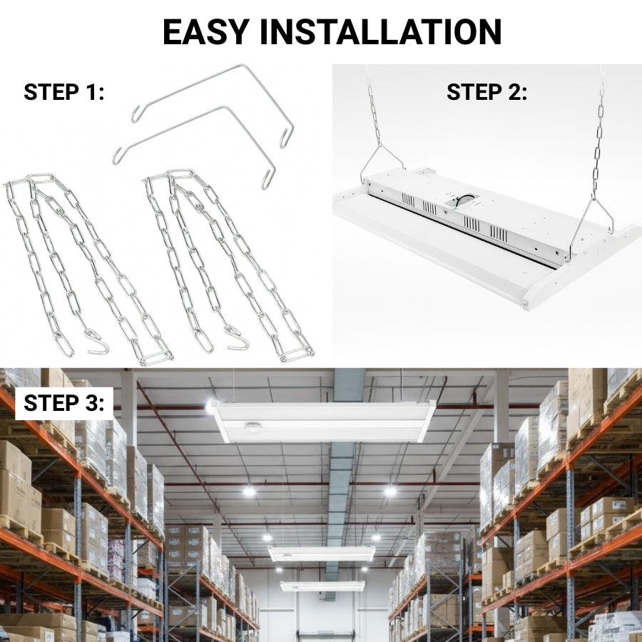 WAWA Lights Linear high bay LED lights installation guide
