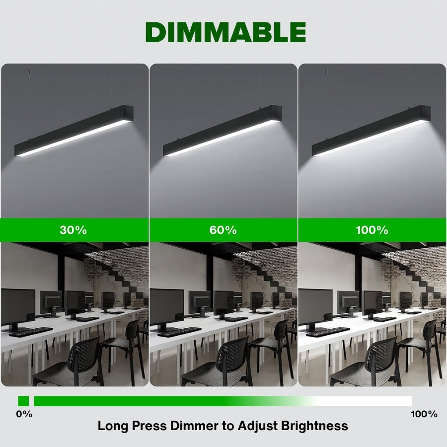 WAWA Lights Linear LED pendant light fixture