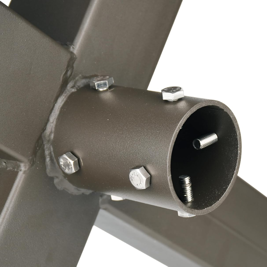 WAWA Lights 4-inch round pole tenon reducer with mounting bolts