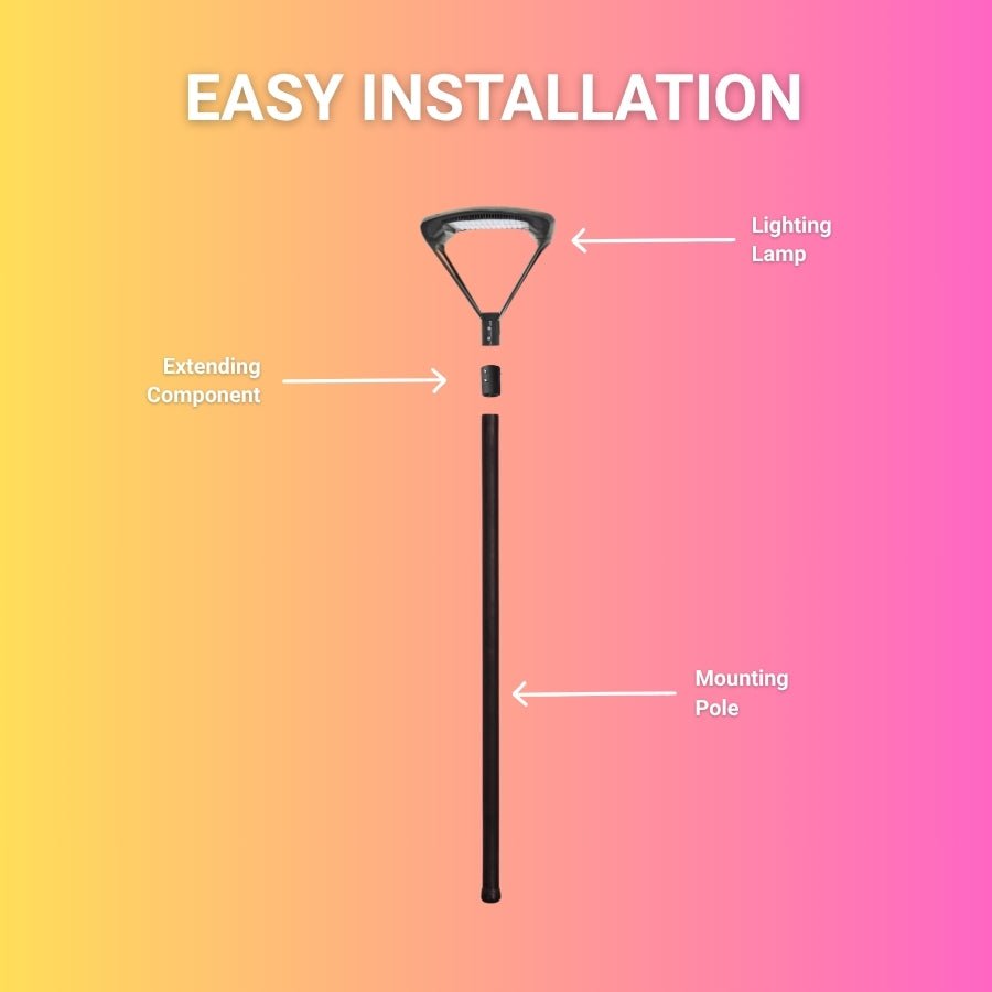 WAWA Lights Outdoor post light fixtures easy installation