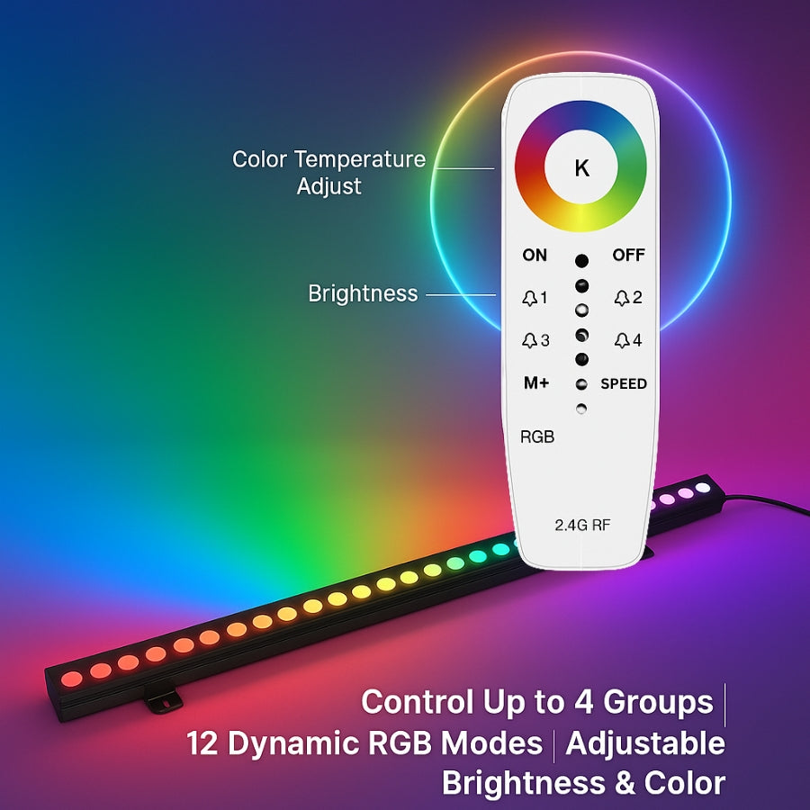 WAWA Lights Outdoor wall washer LED RGB lighting