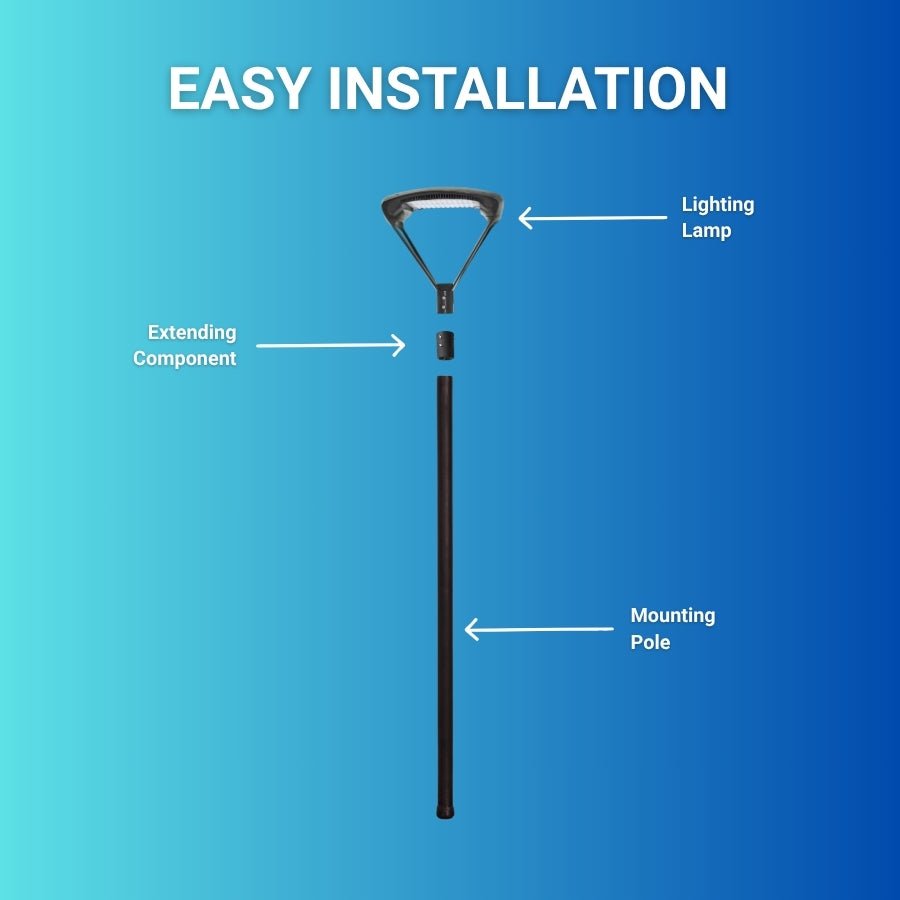 WAWA Lights Post lights outdoor easy insatallation guide