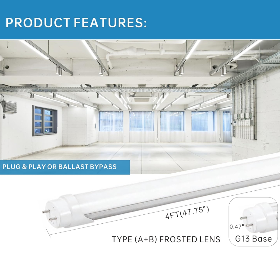 WAWA Lights T8 4ft LED tube light