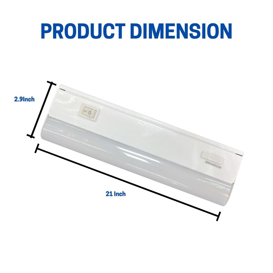 WAWA Lights Under cabinet LED light bars product dimension