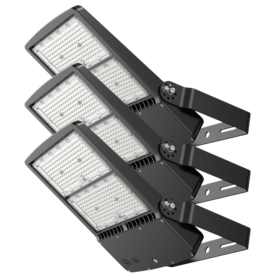 WAWA Lights 300W LED area flood light 3-pack yoke mount type v