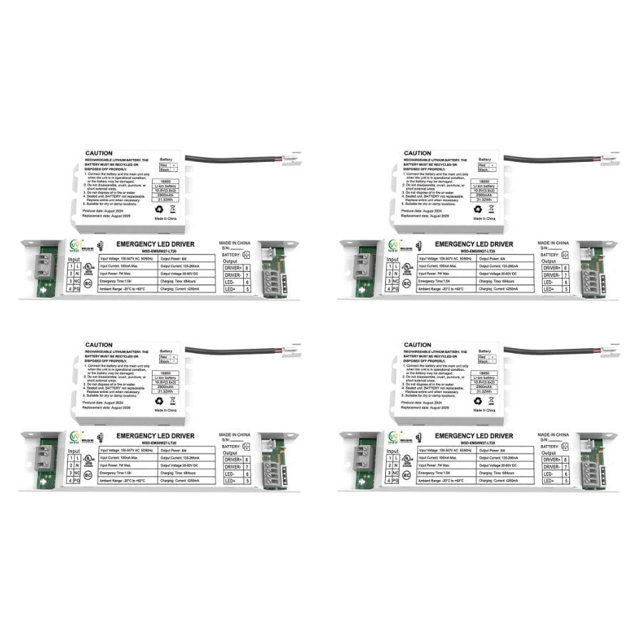 WAWA Lights 8W Low-Temp Emergency LED Backup Driver, LiFePO4